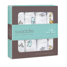 Load image into Gallery viewer, aden + anais jungle jam 4 pack swaddles