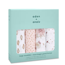 Load image into Gallery viewer, aden + anais dahlias 4 pack cotton swaddles