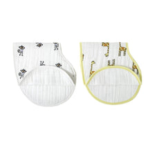 Load image into Gallery viewer, aden + anais jungle jam 2pk burpy bibs