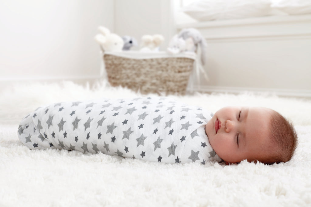 A+A Cotton Muslin Swaddle 4pk - Twinkle