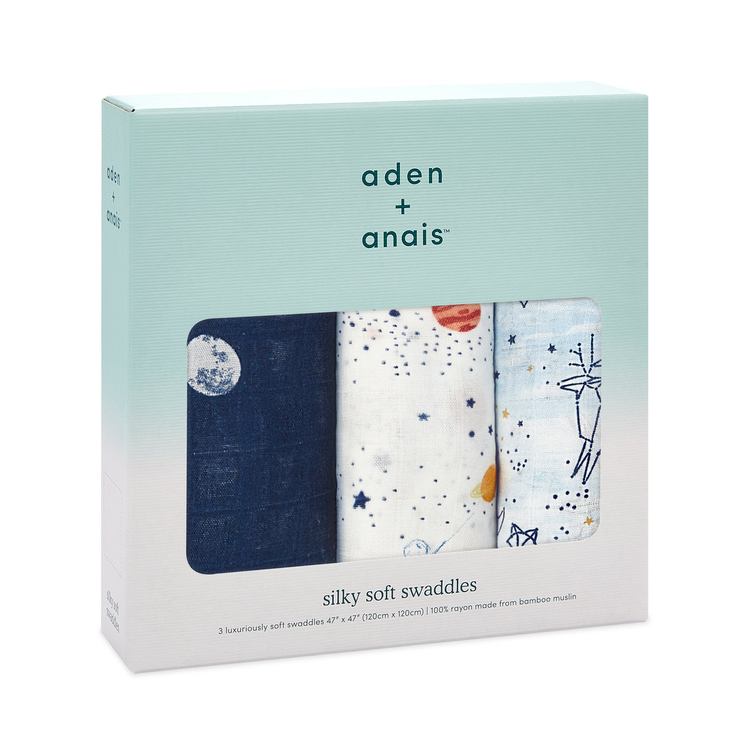 aden + anais stargaze 3 pack bamboo swaddles