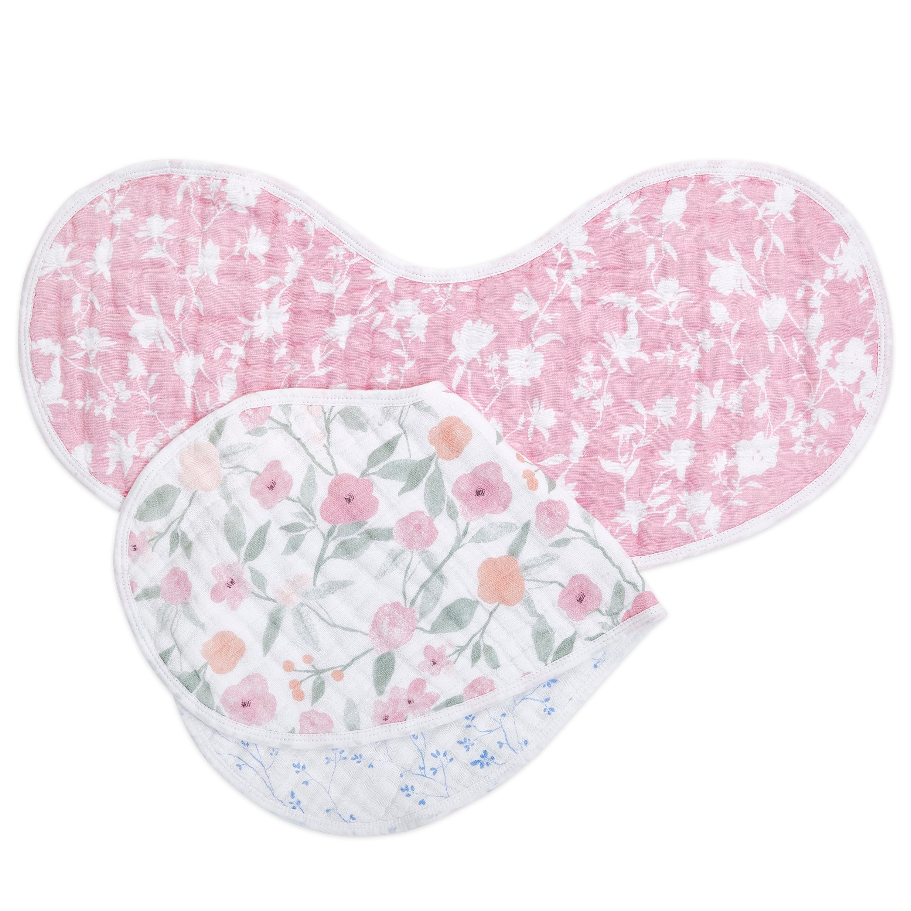 A+A Cotton Muslin Burpy Bibs 2pk - Ma Fleur