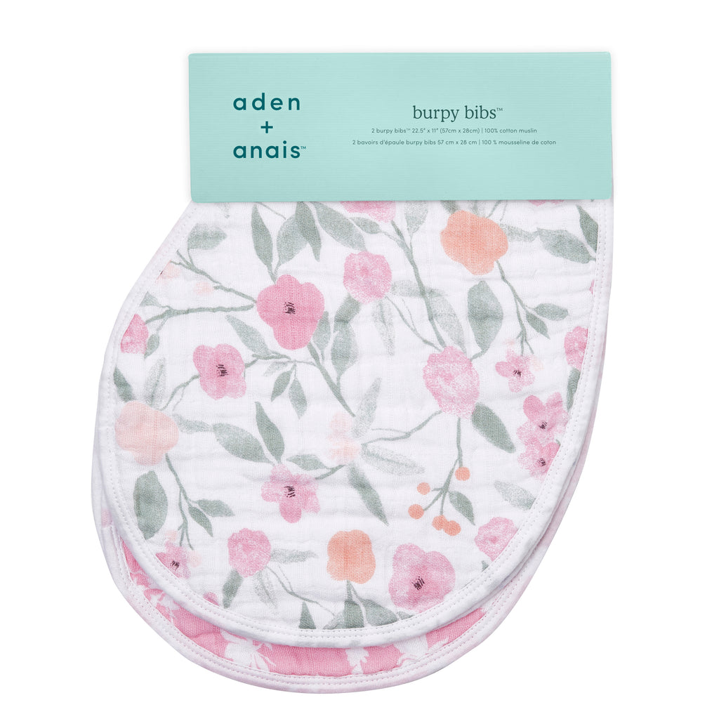 A+A Cotton Muslin Burpy Bibs 2pk - Ma Fleur