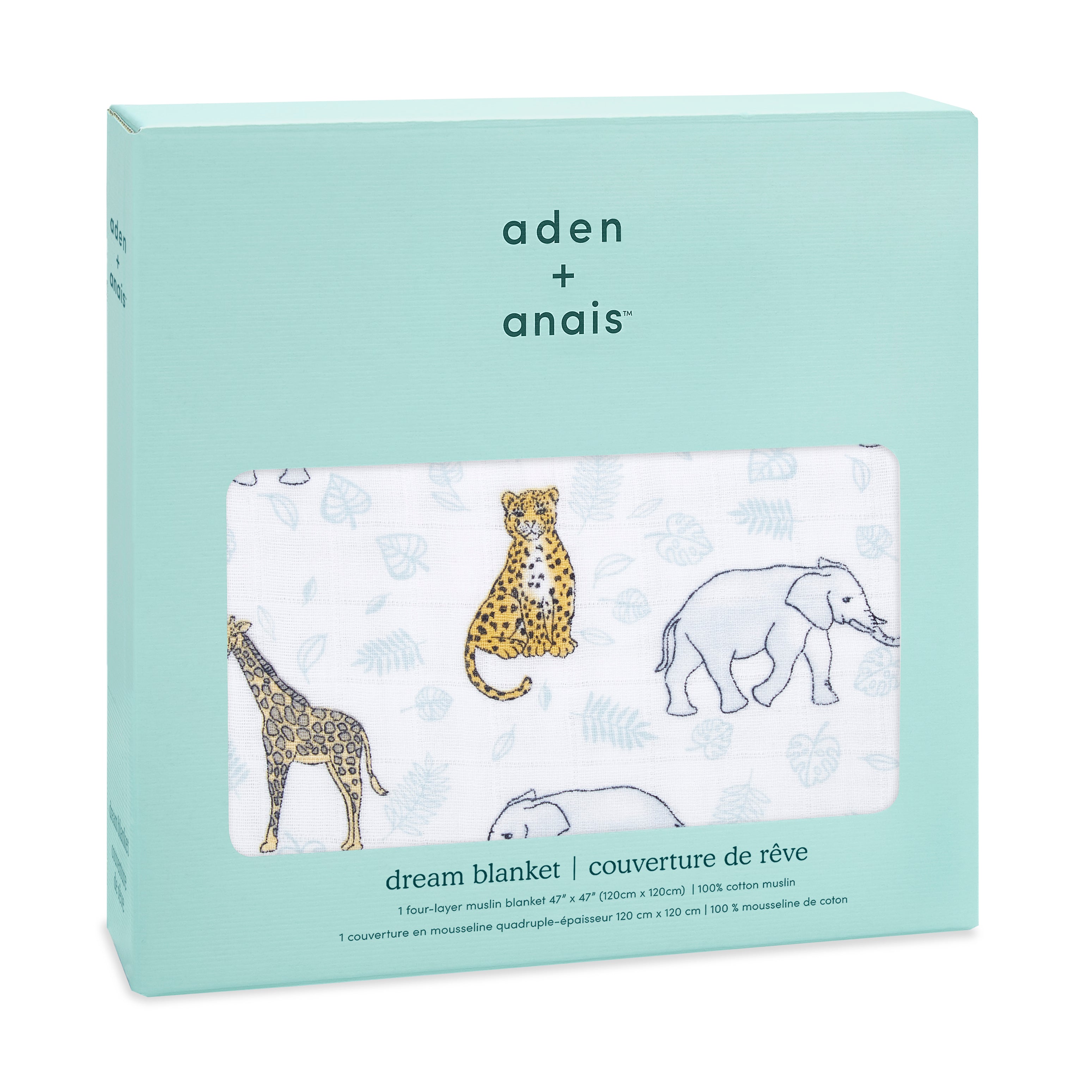 A+A Cotton Muslin Blanket - Jungle - Tropical