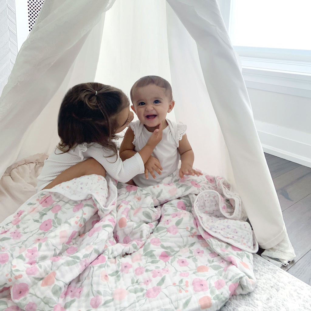 A+A Cotton Muslin Blanket - Keep Rising - Ma Fleur - Garden Party