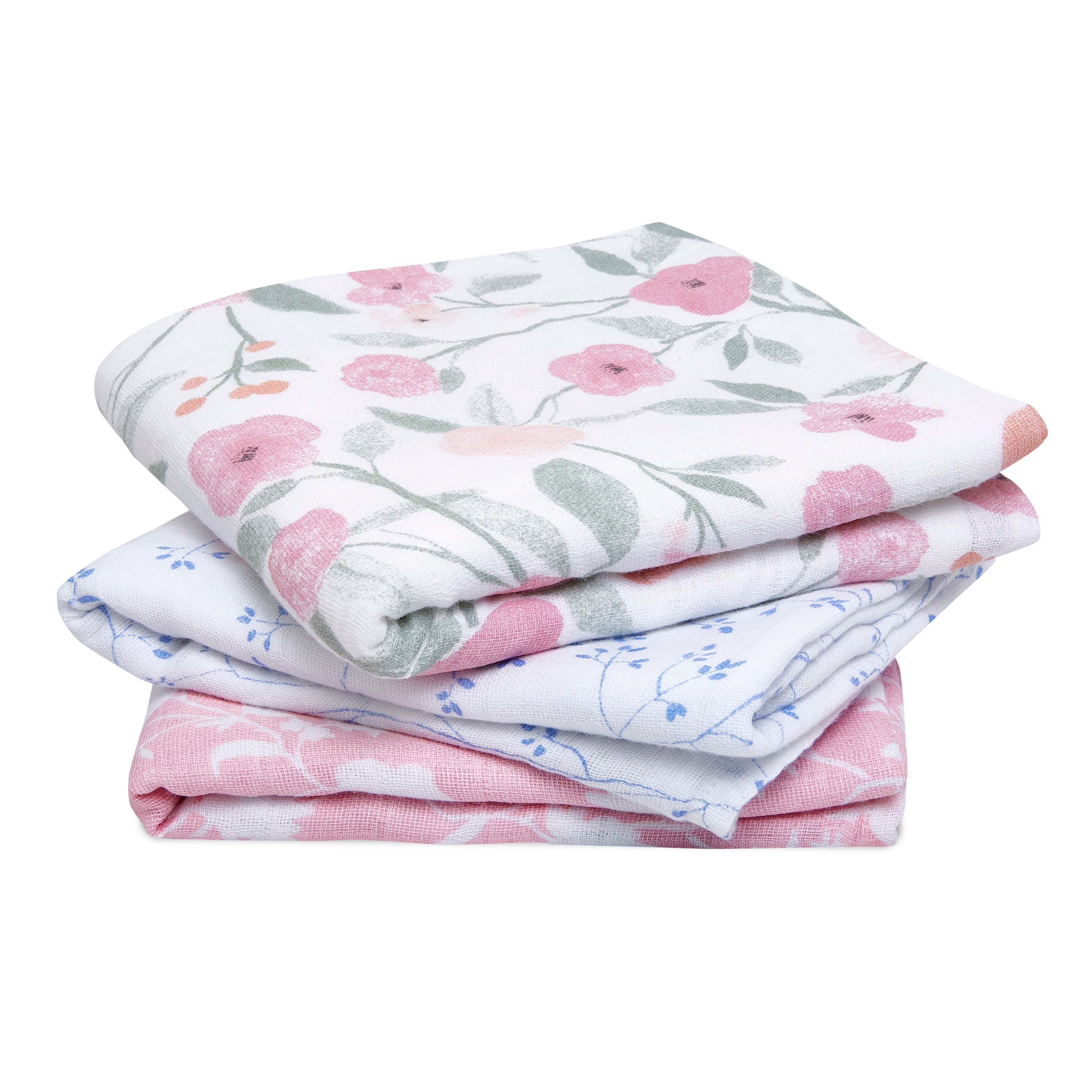 A+A Cotton Muslin Squares 3pk - Ma Fleur