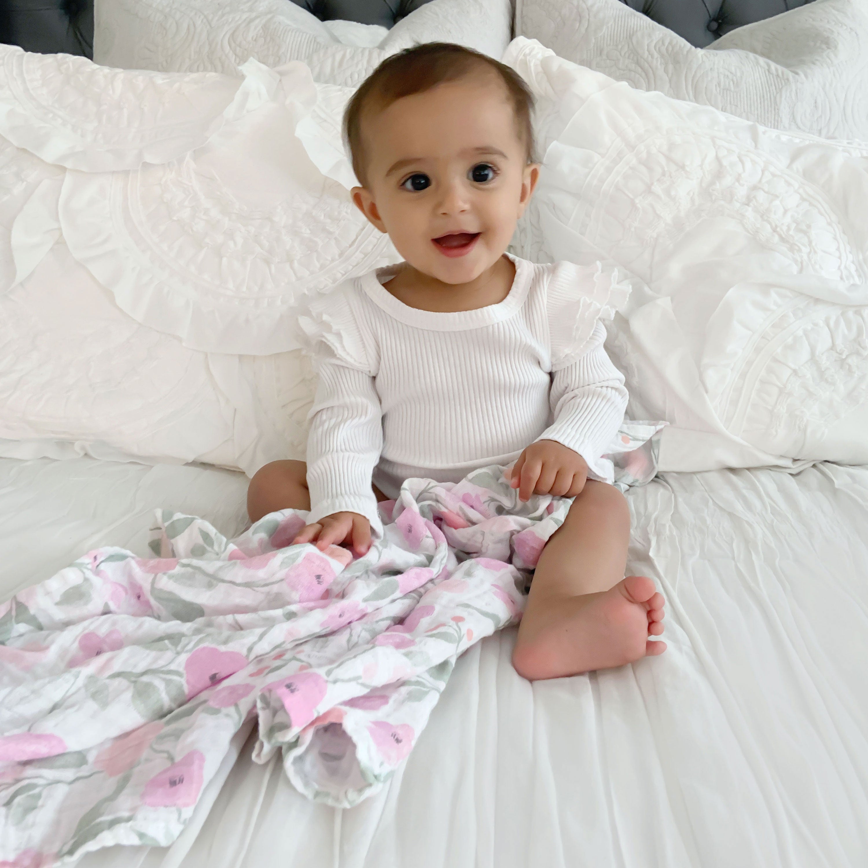 A+A Cotton Muslin Swaddle 4pk - Ma Fleur