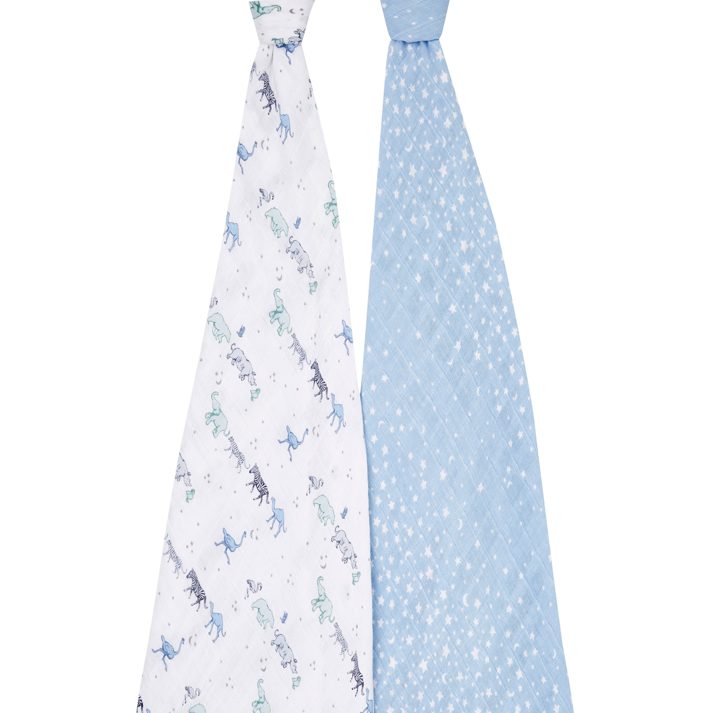 A+A Cotton Muslin Swaddle 2pk - Rising Star
