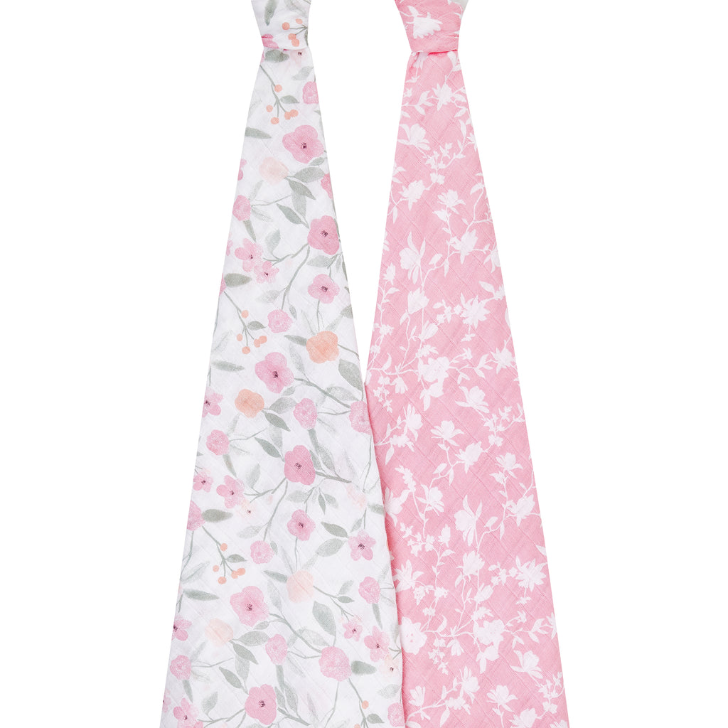 A+A Cotton Muslin Swaddle 2pk - Ma Fleur