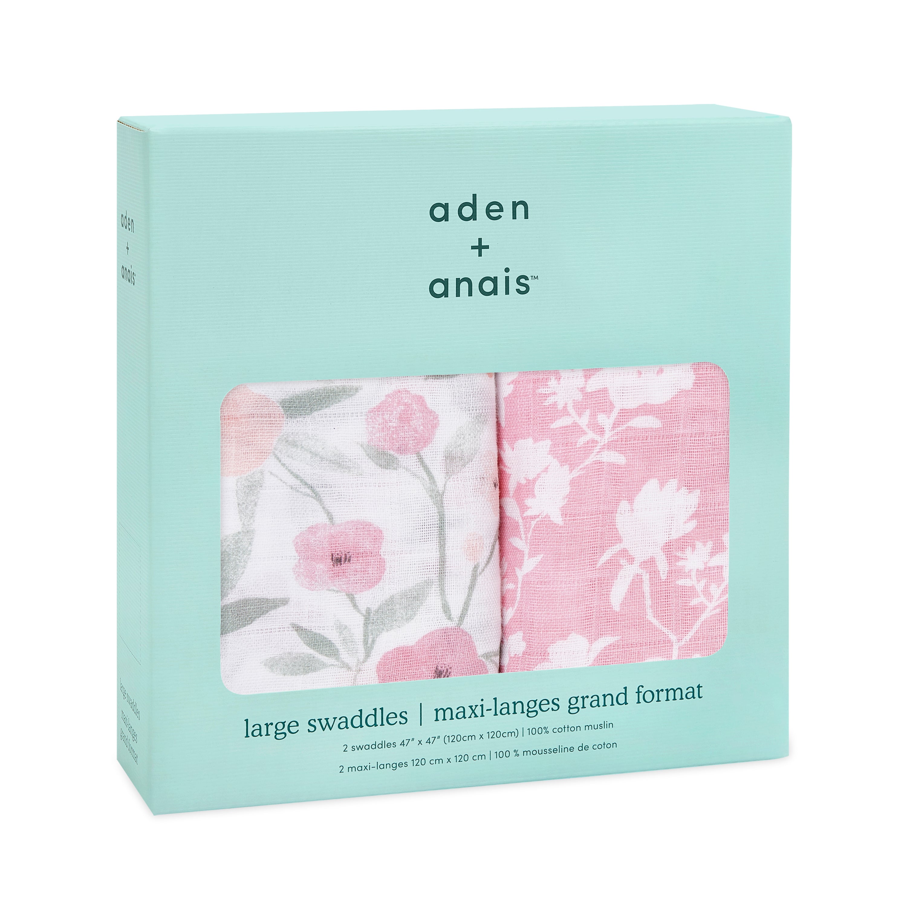 A+A Cotton Muslin Swaddle 2pk - Ma Fleur