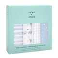 A+A Cotton Muslin Swaddle 4pk - Rising Star