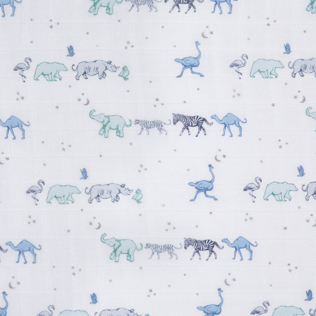 A+A Cotton Muslin Swaddle 4pk - Rising Star