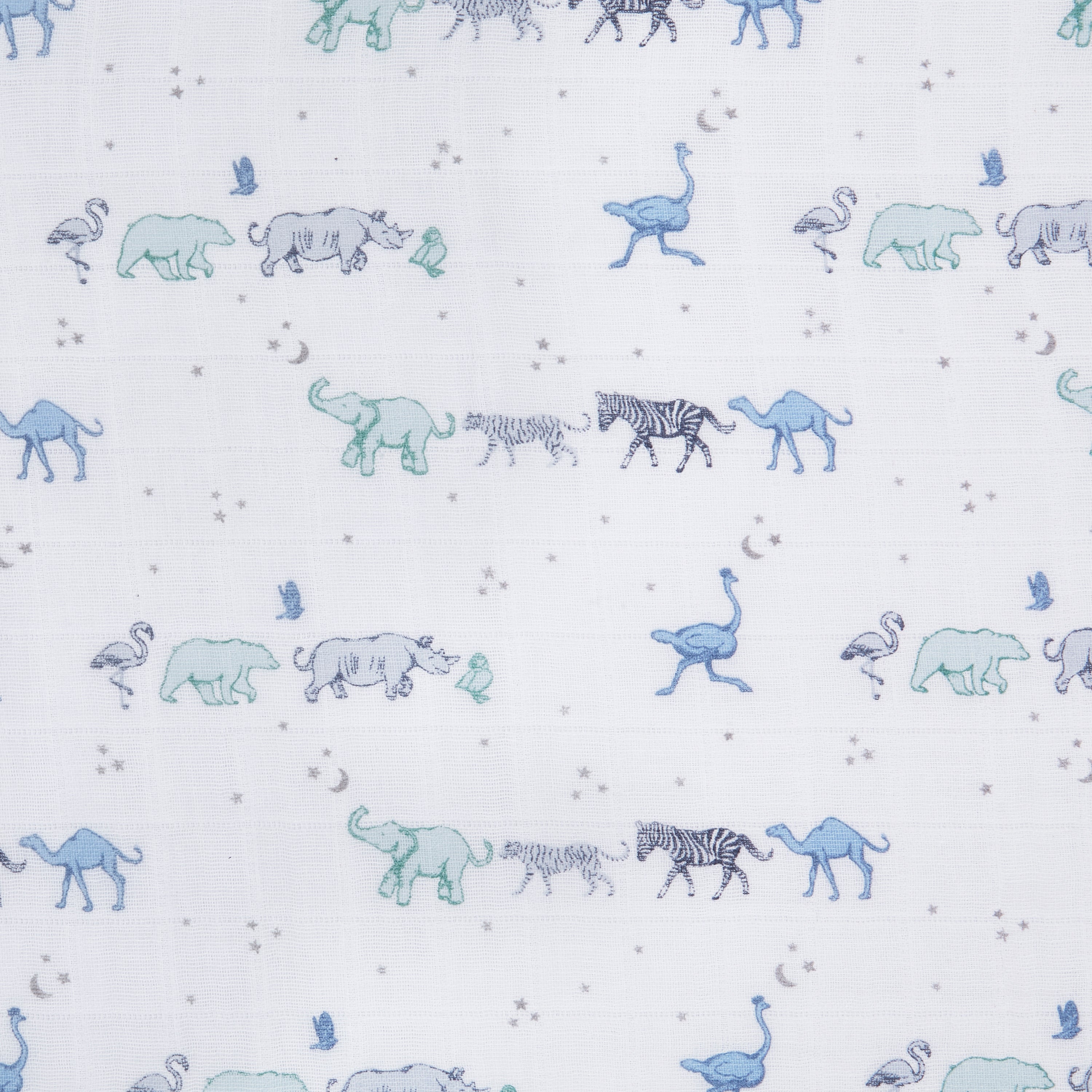 A+A Cotton Muslin Swaddle 4pk - Rising Star