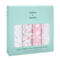 A+A Cotton Muslin Swaddle 4pk - Ma Fleur