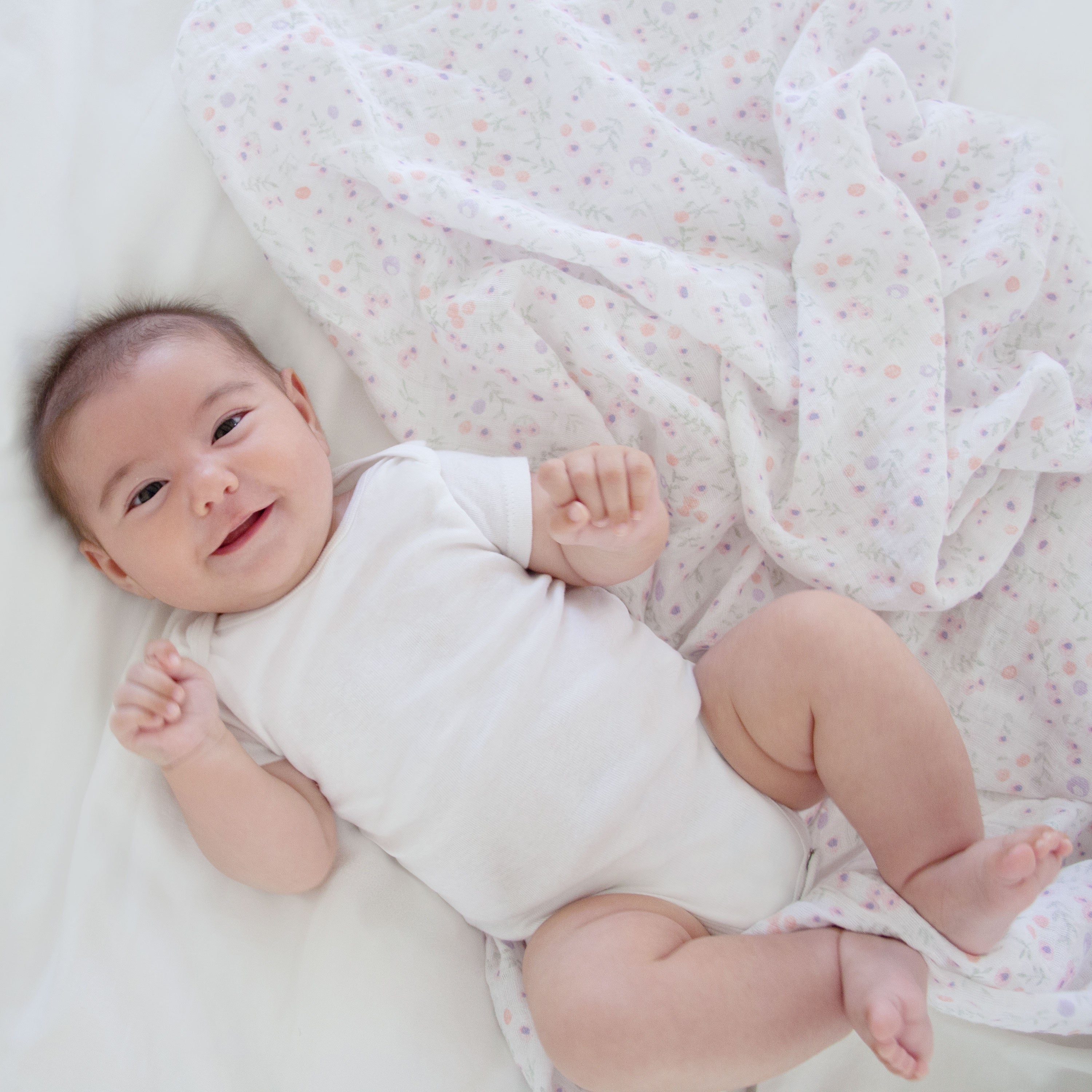 A+A Cotton Muslin Swaddle 4pk - Ma Fleur