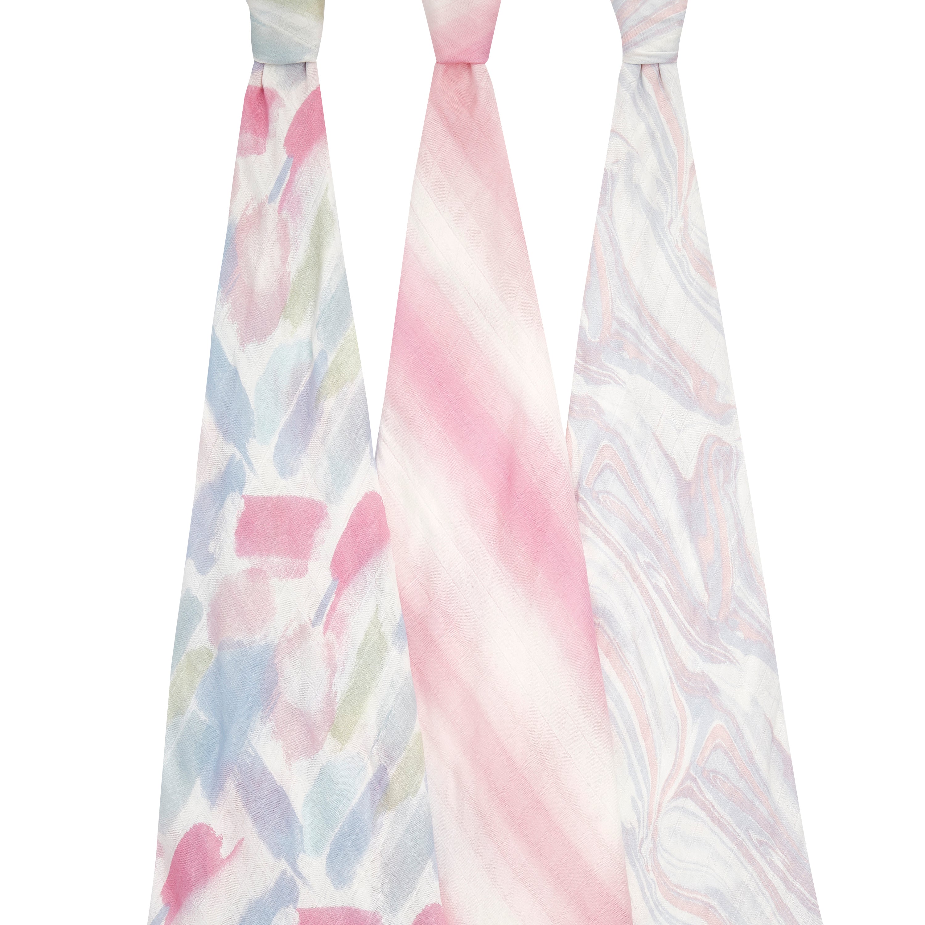 A+A Silky Soft Muslin Swaddle 3pk - Florentine