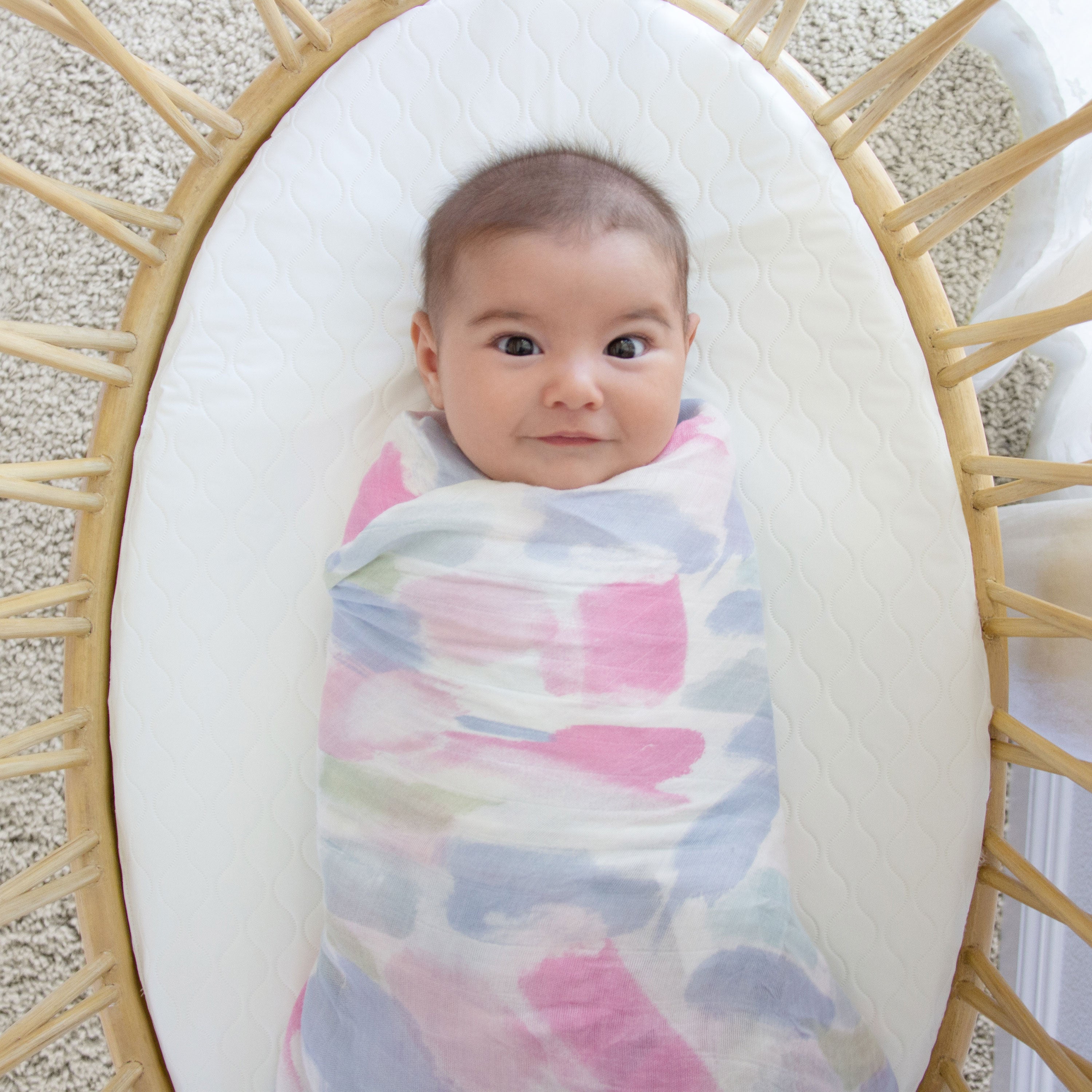A+A Silky Soft Muslin Swaddle 3pk - Florentine