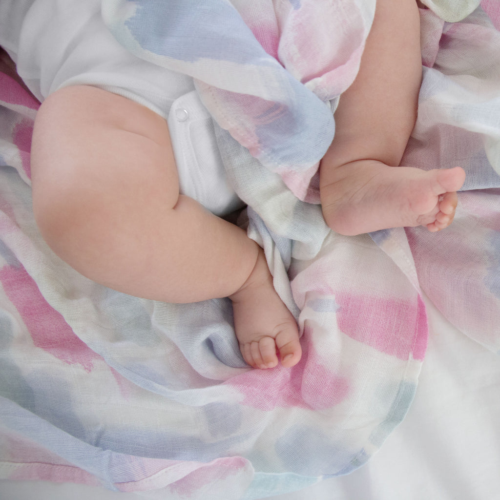 A+A Silky Soft Muslin Swaddle 3pk - Florentine