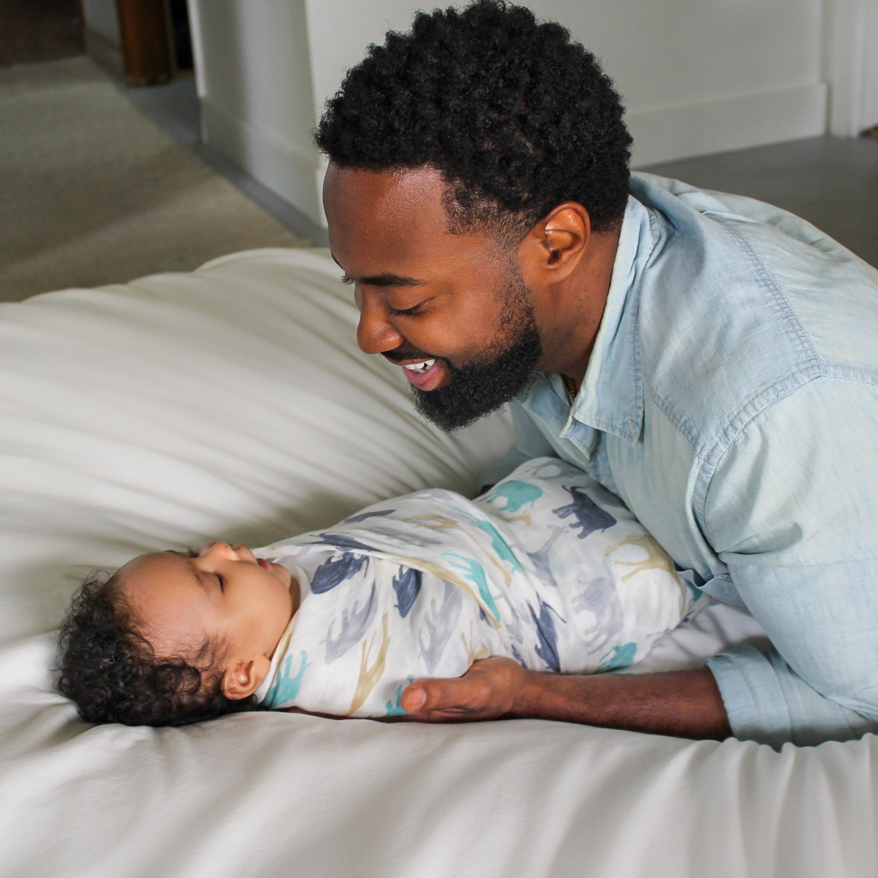 A+A Silky Soft Muslin Swaddle 3pk - Expedition