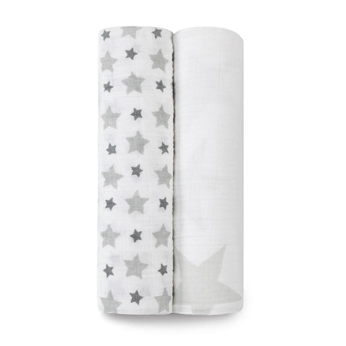 aden + anais 2 pack swaddles 'twinkle'