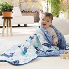 Load image into Gallery viewer, aden + anais seafaring – whale dream blanket