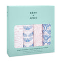 aden + anais deco 4 pack cotton swaddles