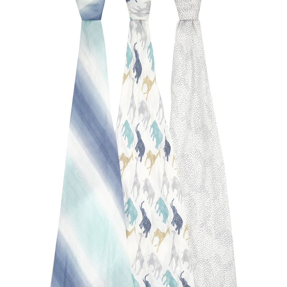 aden + anais expedition 3 pack silky soft swaddles